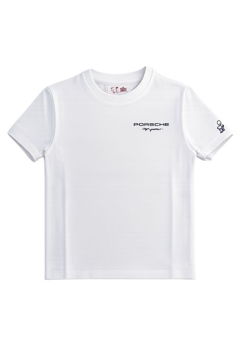 T-shirt con stampa SAINT BARTH | PRL0001 PORLAND JR02645L PORSCHE WAITING FOR 01N